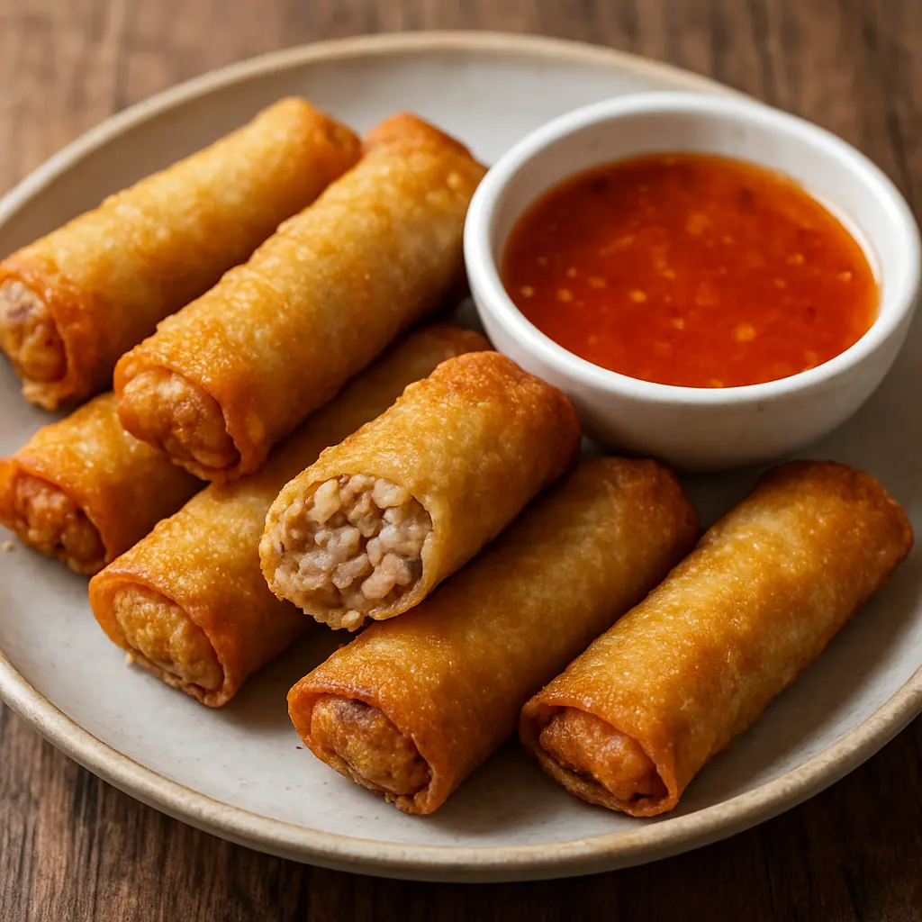 Delicious Deep Fried Pork Spring Rolls at Pho Vy in Calgary, AB
